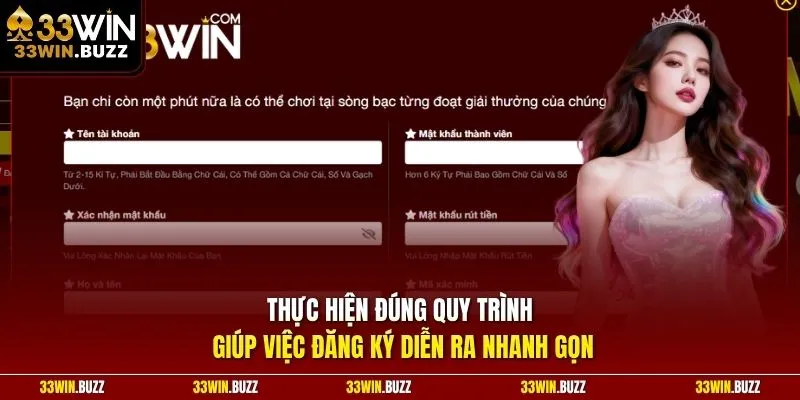 Thực hiện đúng quy trình giúp việc đăng ký diễn ra nhanh gọn